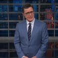 Stephen Colbert Had a Freakin' Field Day Skewering Melania Trump's Jacket Flub