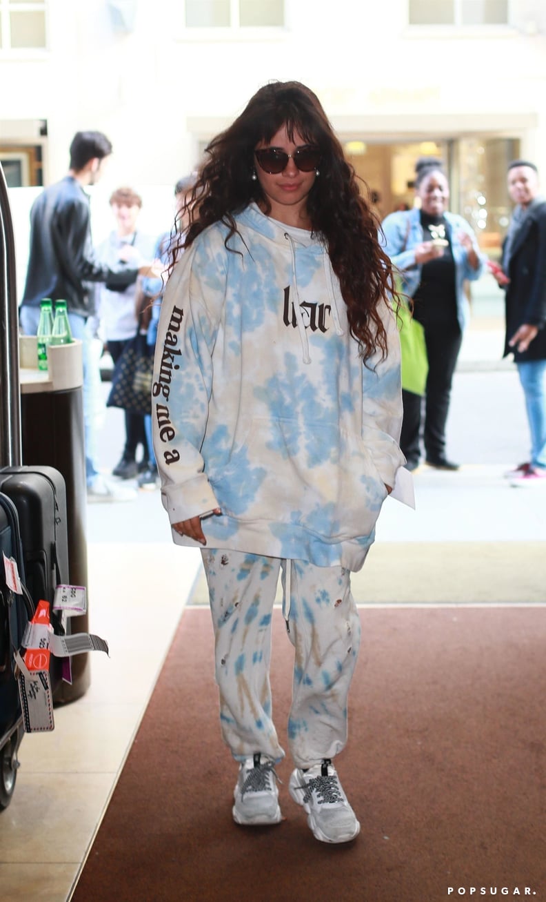 Camila Cabello Wearing Her Tie-Dye Liar Hoodie in Paris