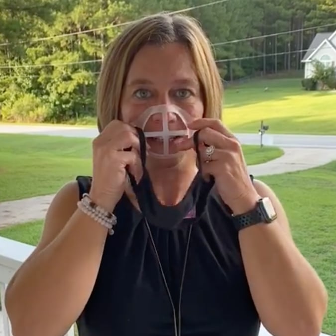 Teacher Video on Face Bracket For Masks on Amazon
