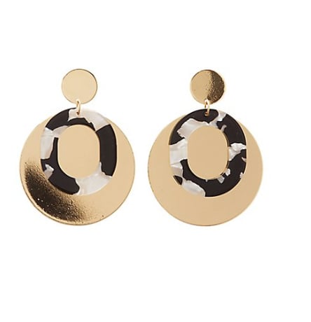 Resin Layered Disc Earrings