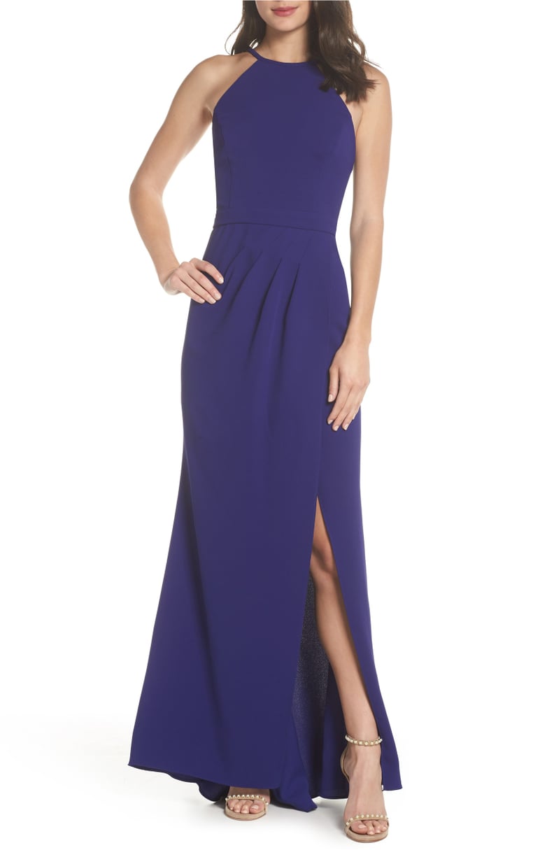 Xscape High Neck Gown