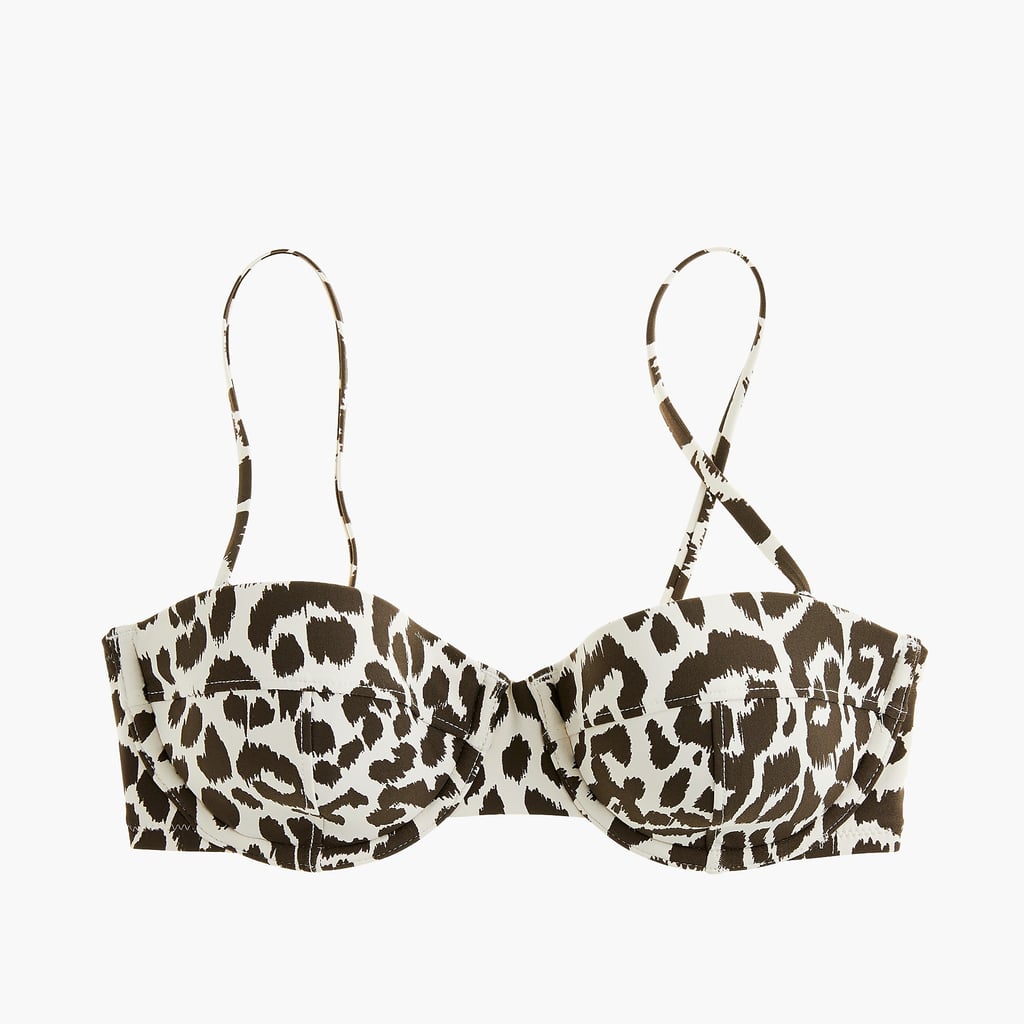 J.Crew Underwire Bikini Top in Leopard
