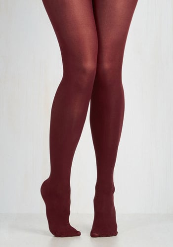 Pamela Mann Ltd Layer It on Tights in Marsala ($13)