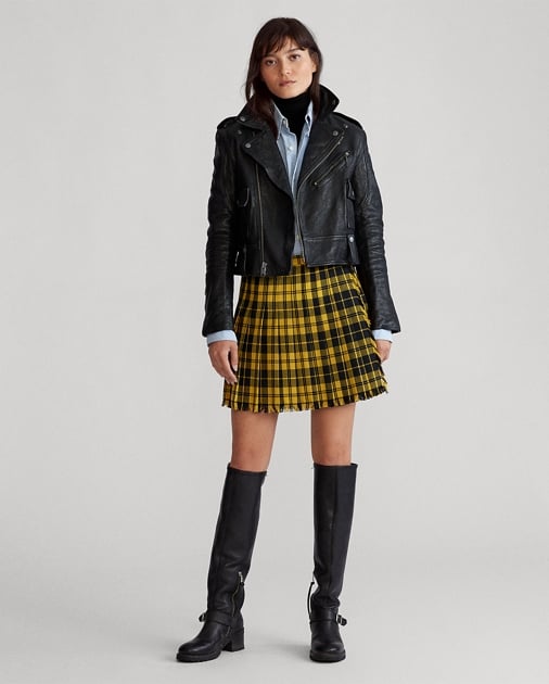 Ralph Lauren x Friends Pleated Wool-Blend Miniskirt
