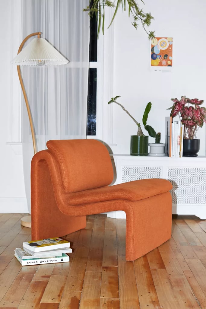 Best Armless Accent Chair: Urban Outfitters Wally Curvature Chair