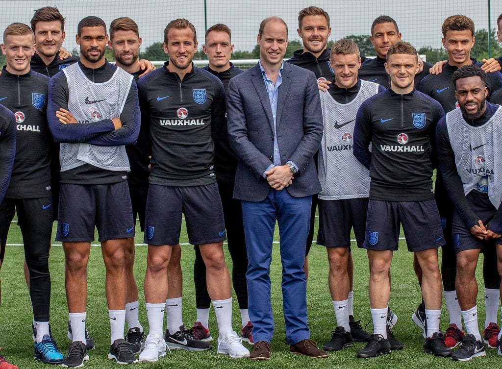Prince William With England's Soccer Team June 2018