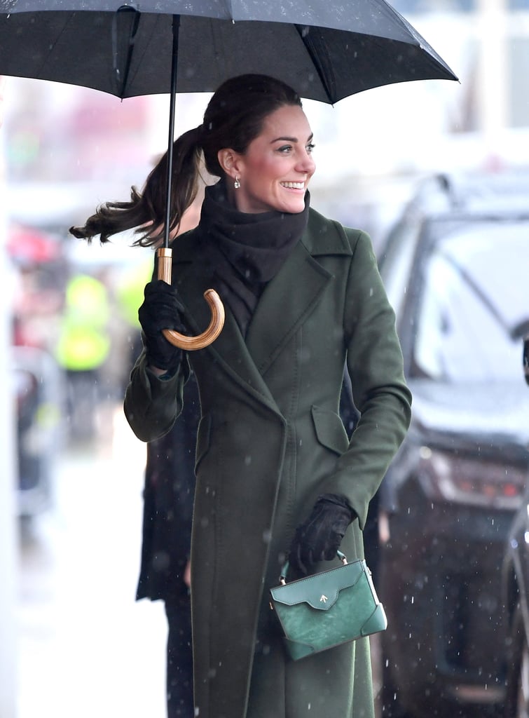 Kate Middleton's Green Sportmax Coat Blackpool March 2019