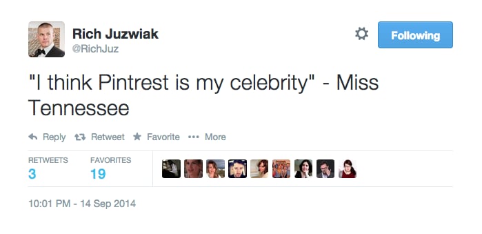 Miss Tennessee's Favorite Celebrity