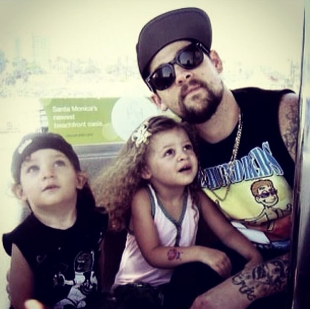 Joel Madden With Harlow and Sparrow