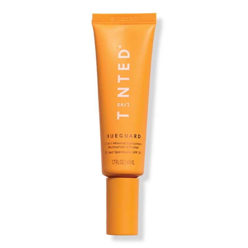 Sunscreen With No White Cast: Live Tinted Hueguard 3-in-1 Broad Spectrum Mineral SPF 30 Primer