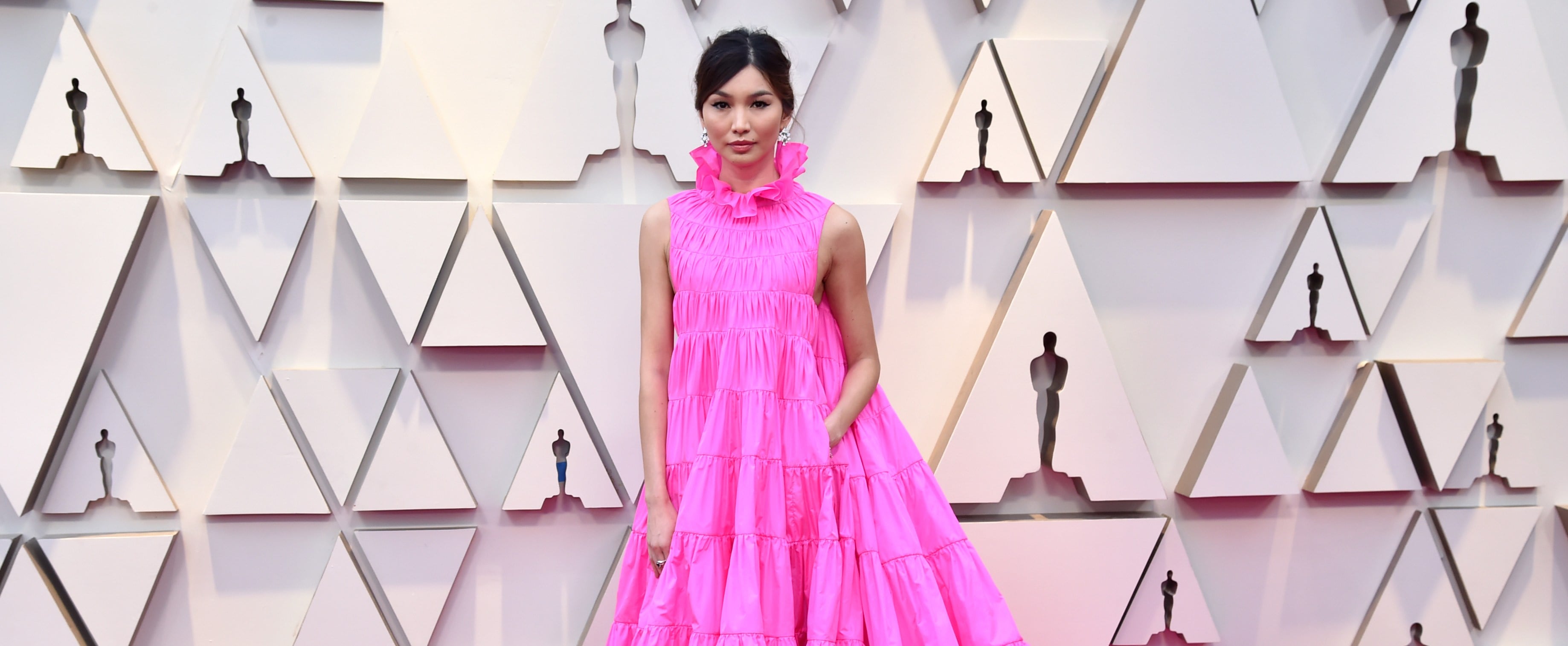 Gemma Chan Hair Oscars 2019 POPSUGAR Beauty