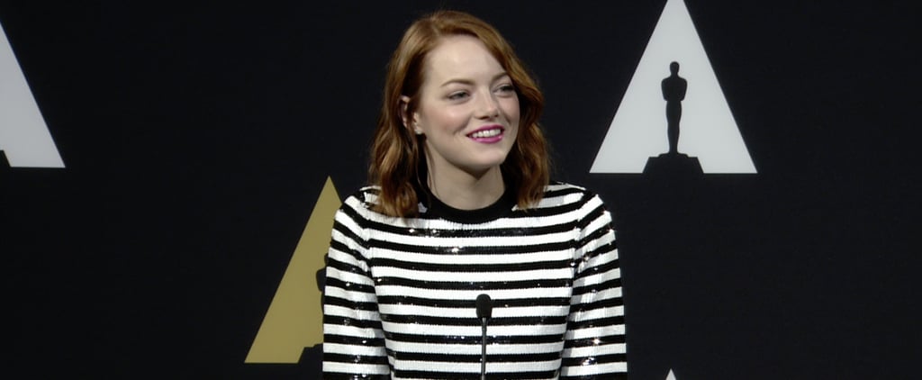 Emma Stone Interview at Oscar Nominees Luncheon