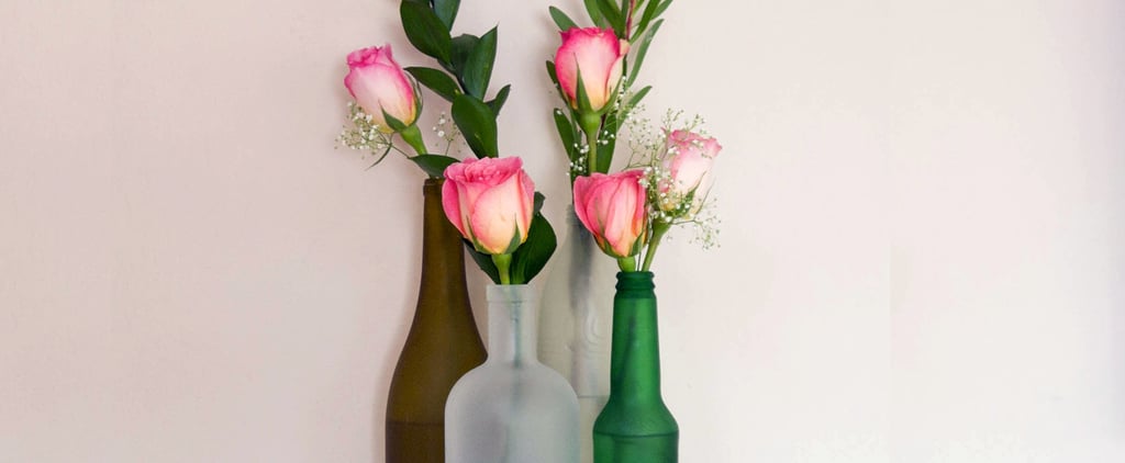 DIY Frosted Glass Bottles