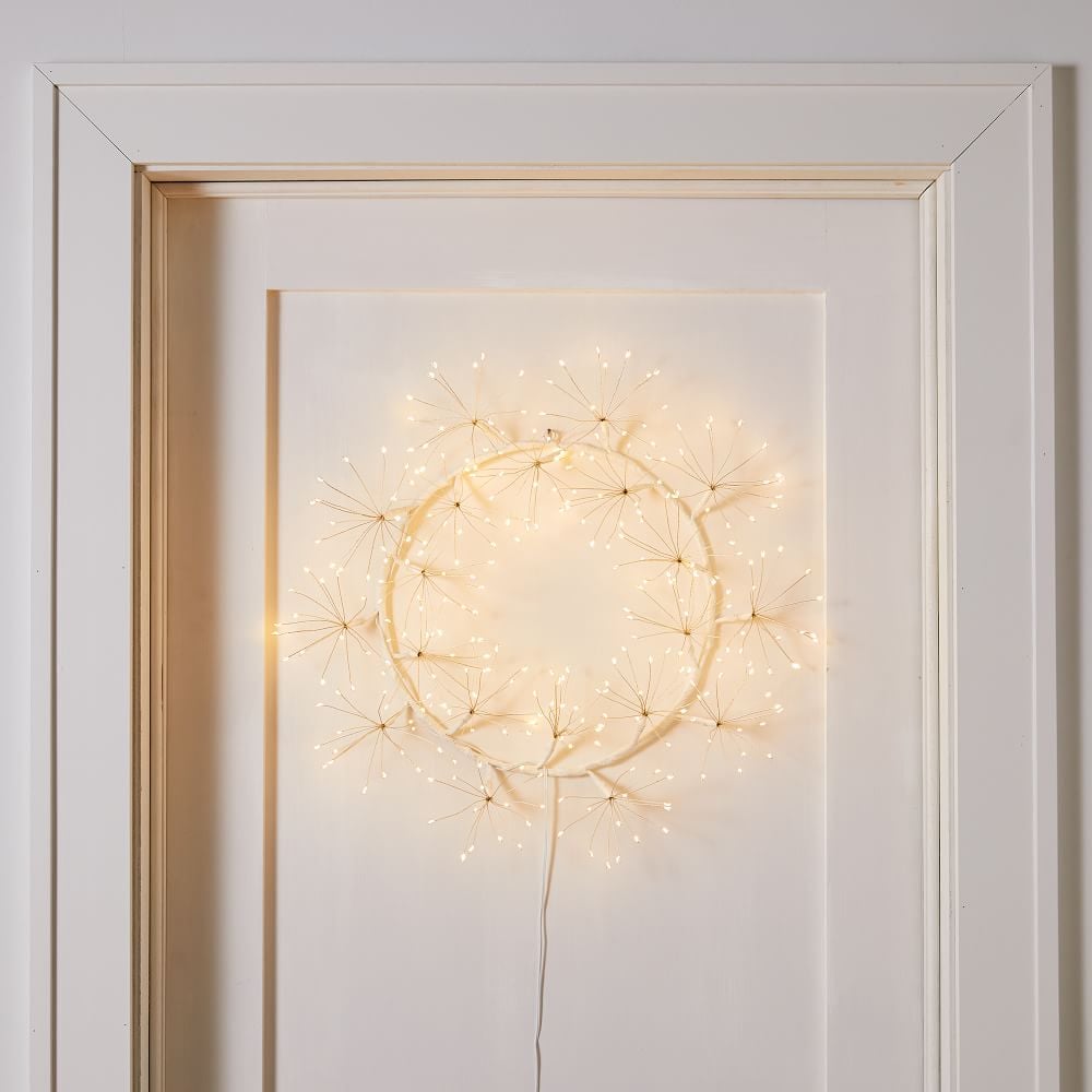 West Elm Light-Up Firecracker Wreath