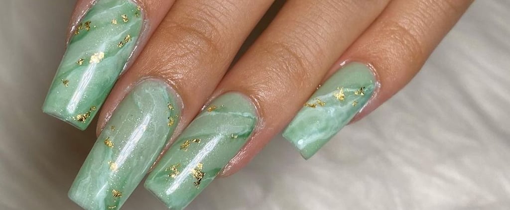This Celebrity-Approved Green Jade Nail-Art Trend Is Perfect For Fall