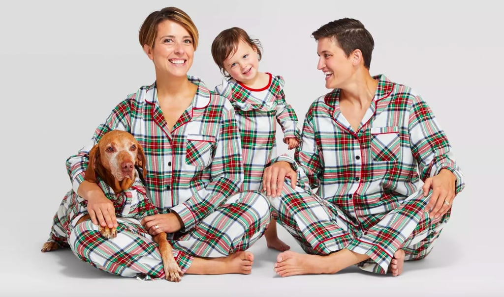 Holiday White Tartan Plaid Flannel Family Pajamas Collection