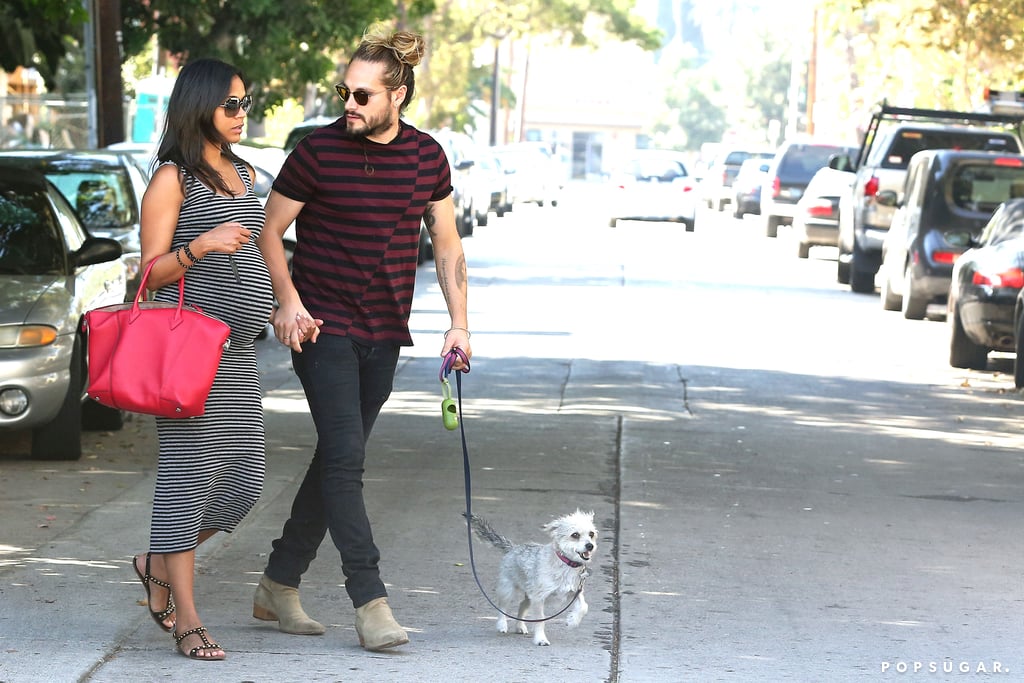 Zoe Saldana and Marco Perego Kiss | Pictures