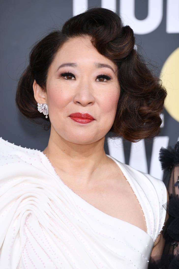 Sandra Oh at the Golden Globes in 2019 | Best Hair Looks From Emmy