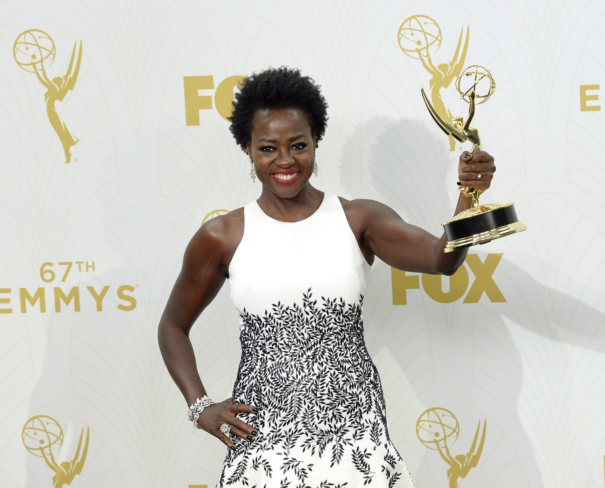 Viola Davis at the 2015 Emmy Awards