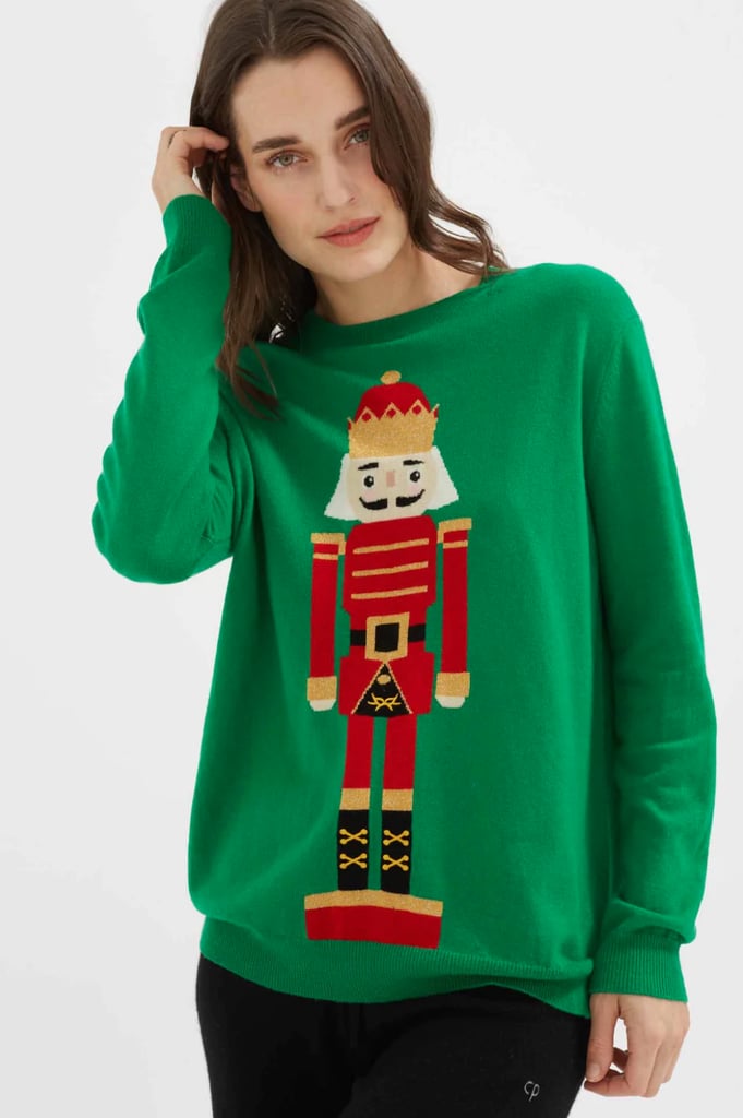 Classy Christmas Jumpers: Chinti & Parker Green Wool-Cashmere Nutcracker Sweater