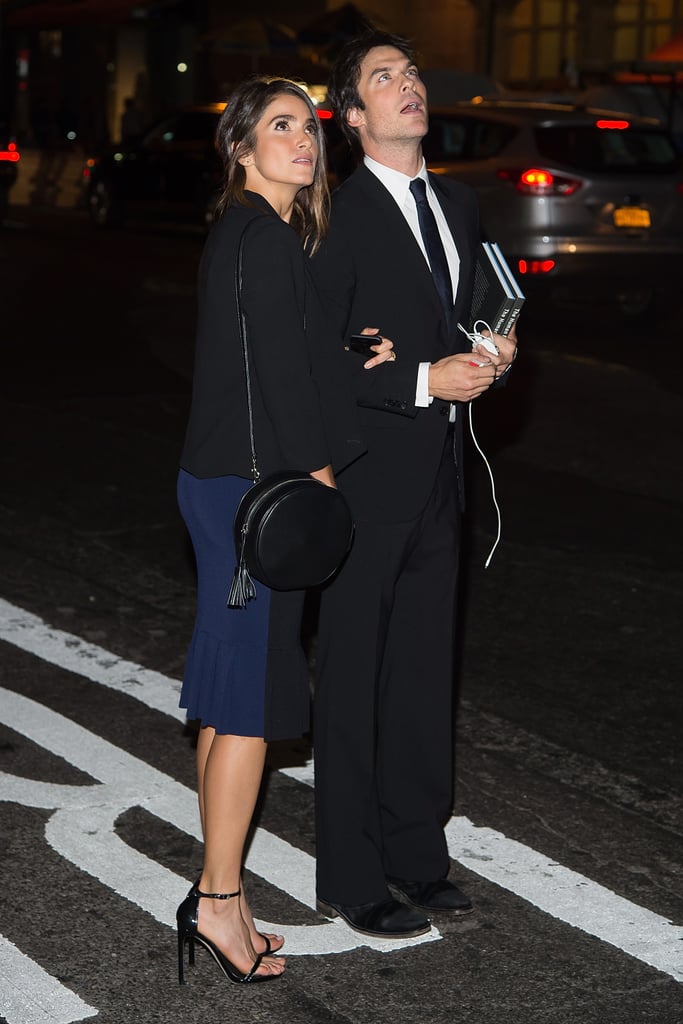 Nikki Reed Ian Somerhalder Look at Supermoon Pictures