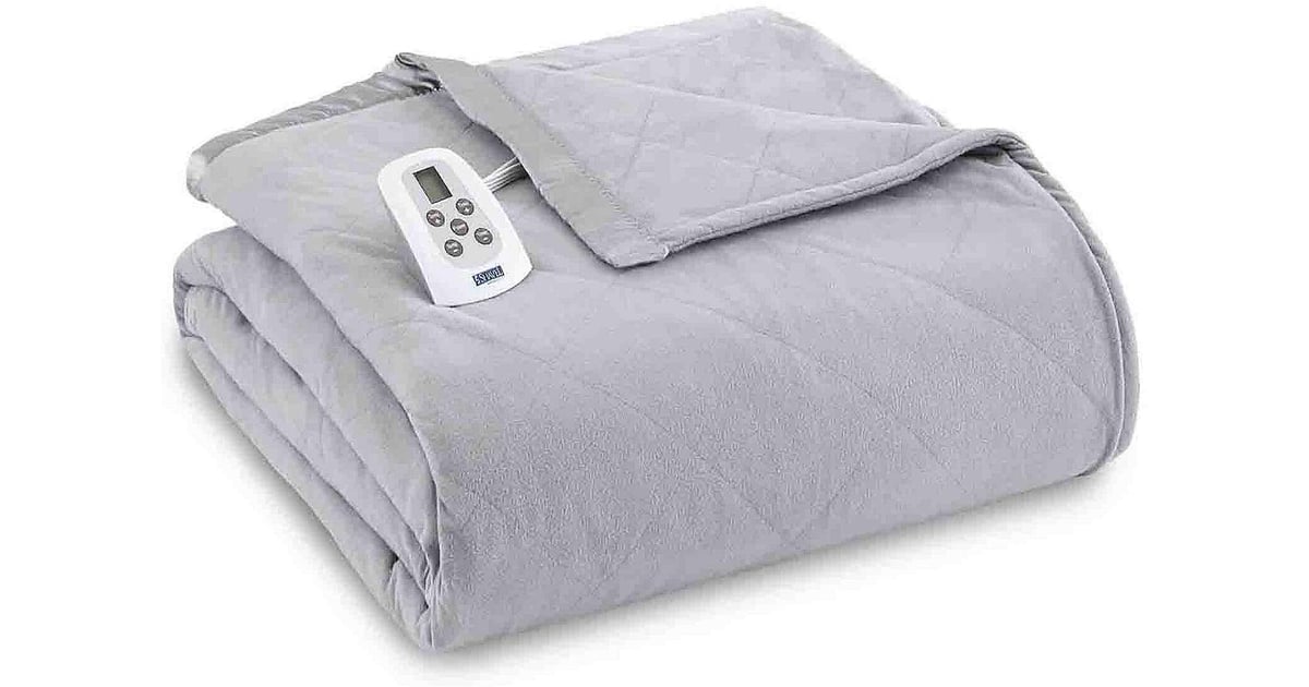 Shavel Home Products Micro Flannel Solid Electric Heated Blanket Best