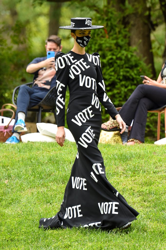 The Christian Siriano "VOTE" Dress on the Spring 2021 Runway