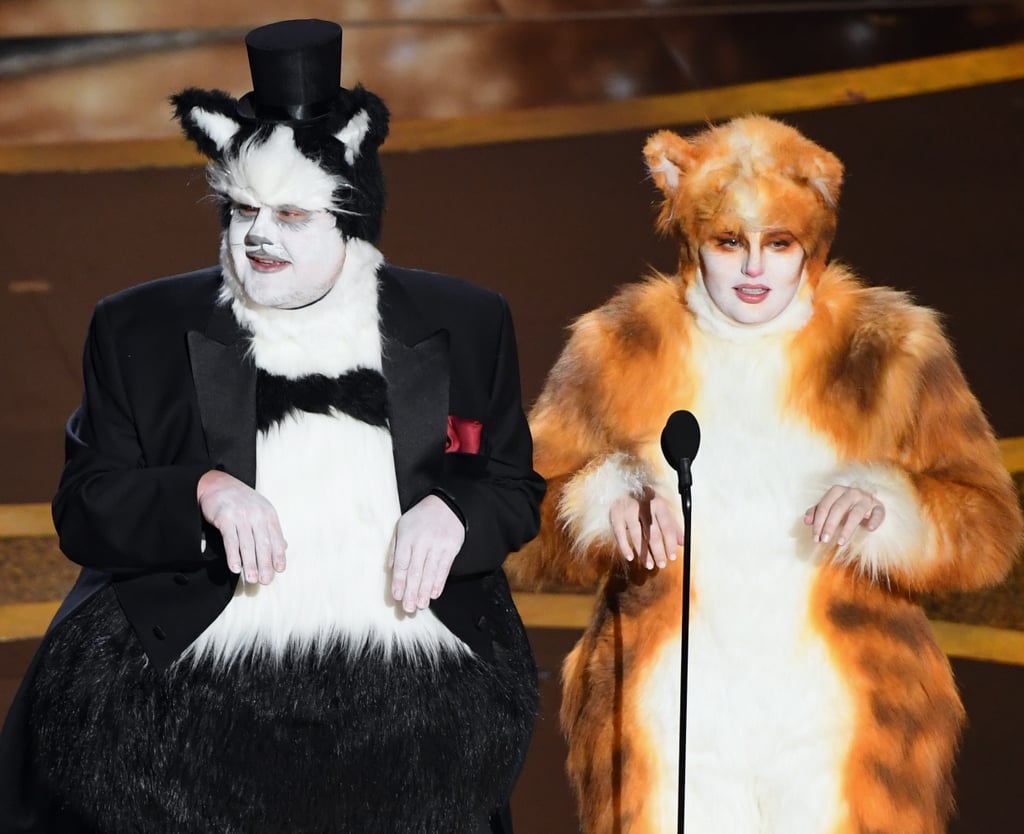 James Corden and Rebel Wilson Dressed as Cats at Oscars 2020