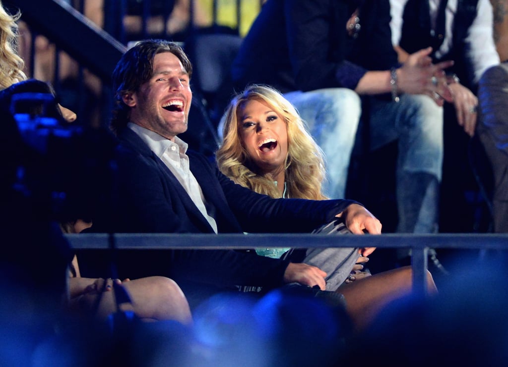 Mike and Carrie cracked up during a 2013 award show in Nashville.