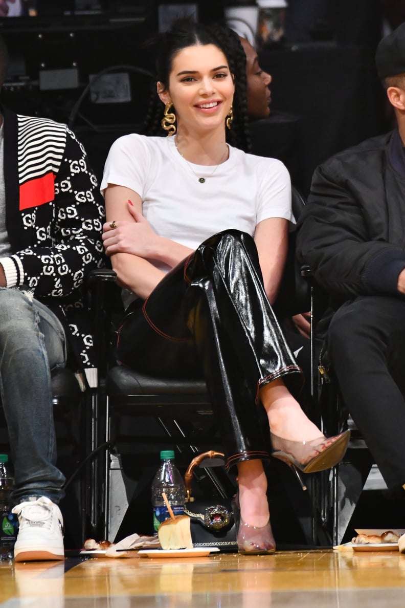 See More Pics of Kendall Sitting Courtside