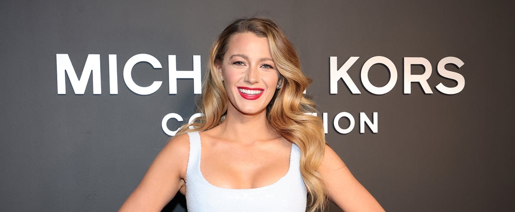 Blake Lively's White Short-Sleeved Top and Low-Rise Bikini
