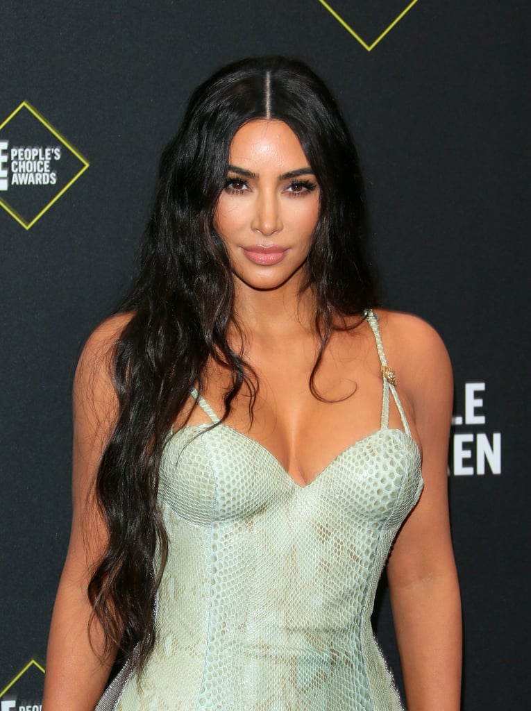 Kim Kardashian in Versace at the People's Choice Awards 2019