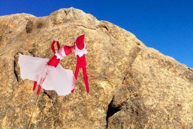 Mom Creates Elf on the Shelf Wedding and Honeymoon