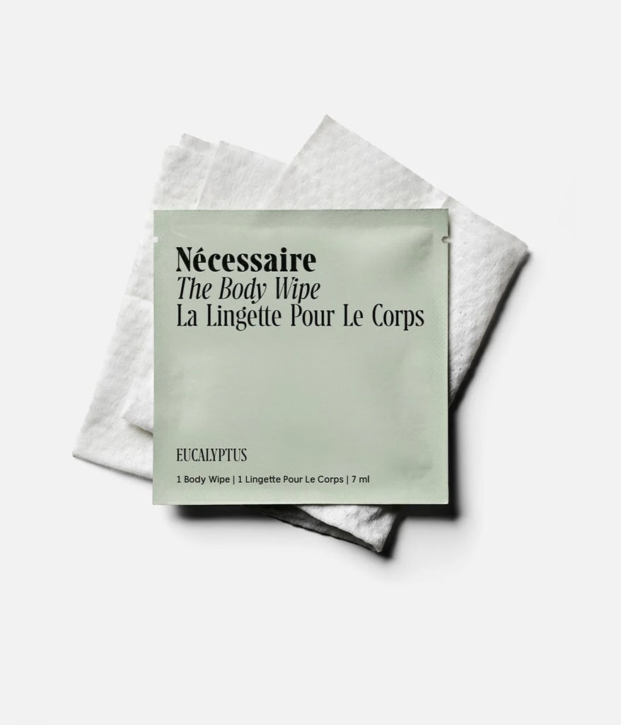 Nécessaire The Body Wipe ($25)
There's nothing more humbling than leaving your house feeling fresh and arriving at your destination dripping in sweat (with the smelly B.O. to show for it). Stash these single-packet body wipes in your bag for a quick reset on the go. Thanks to power ingredients like eucalyptus and niacinamide, it will help eliminate odor and grime on the spot.