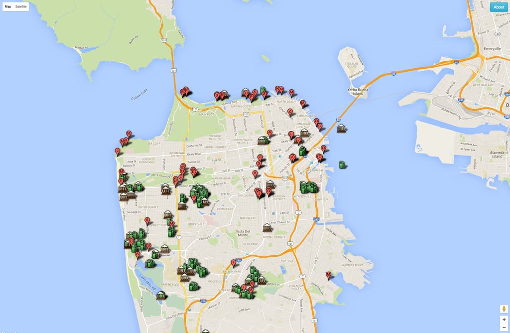 Use this map to find Pokémon, gyms, and PokéStops.