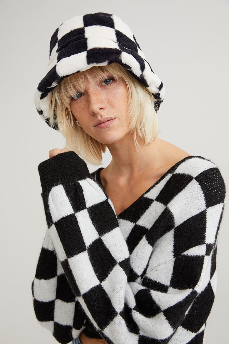 Checkered Print Action: Bucket Hat