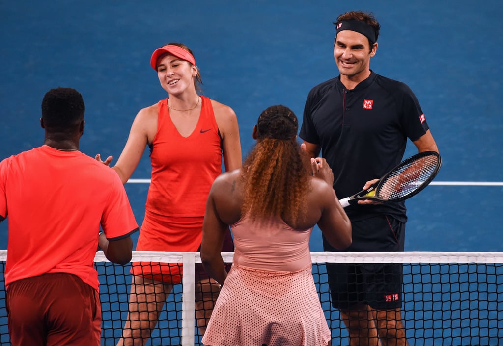 Serena Williams and Roger Federer Mixed Doubles Match 2019 ...