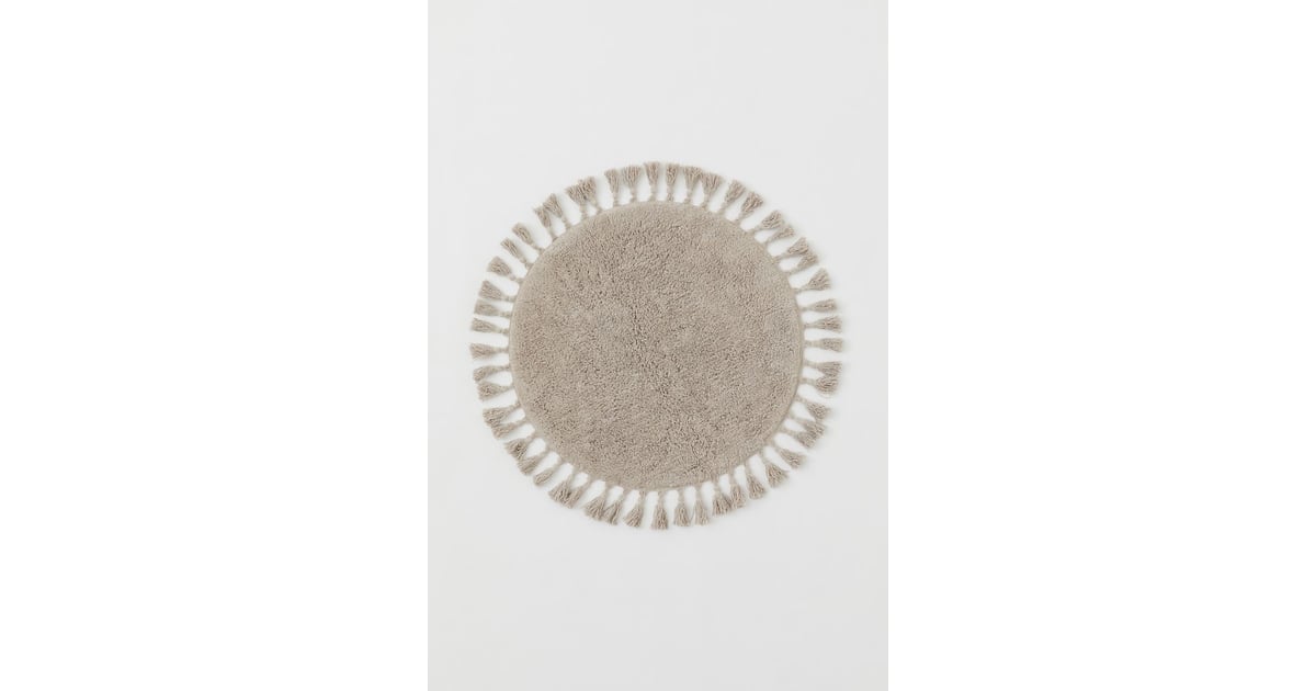 H&M Round Tasseled Bath Mat Best H&M Black Friday Deals POPSUGAR