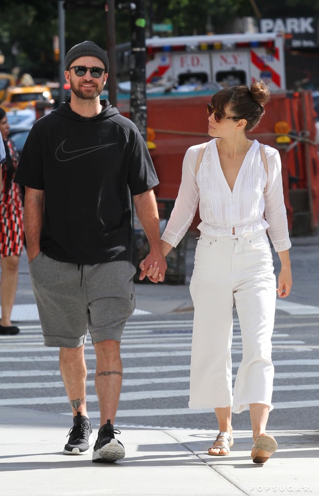 Justin Timberlake and Jessica Biel Holding Hands in NYC 2017