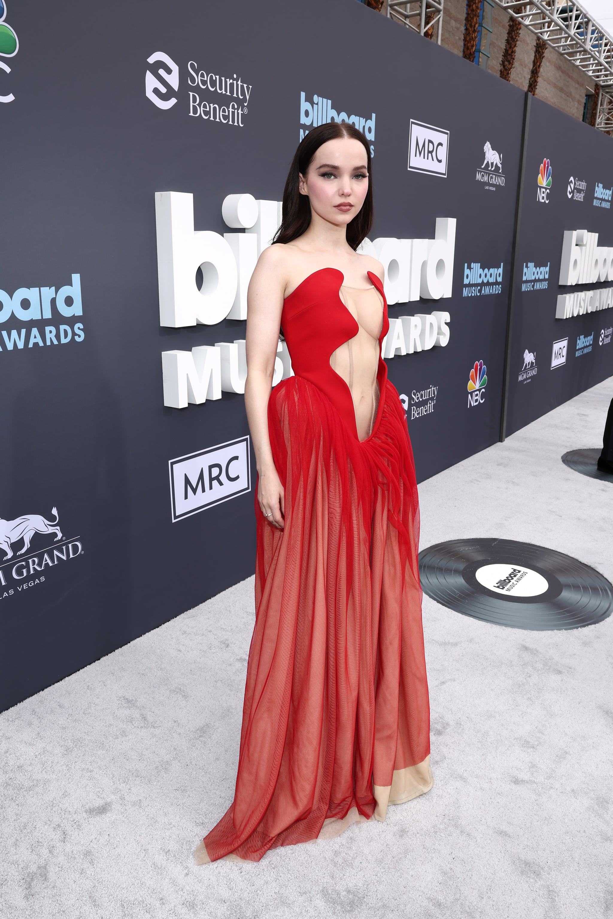 Dove Cameron's Red Dress at Billboard Awards | POPSUGAR Fashion