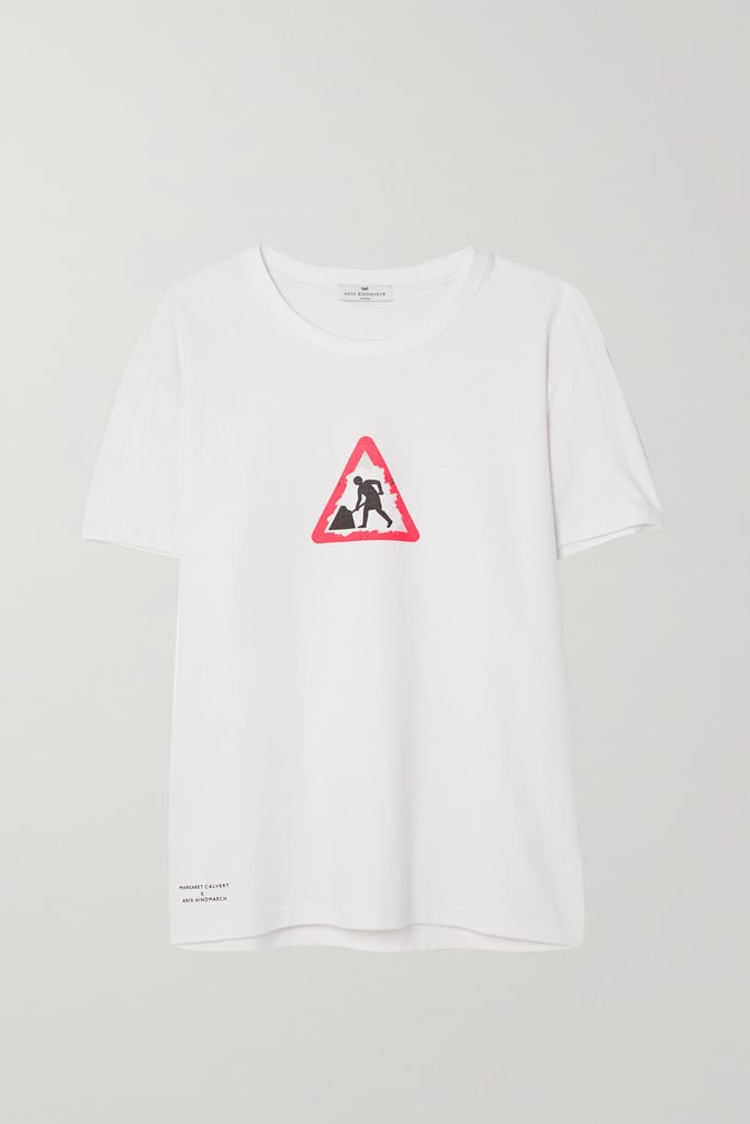 Anya Hindmarch + Margaret Calvert International Women's Day Printed Organic Cotton-Jersey T-Shirt