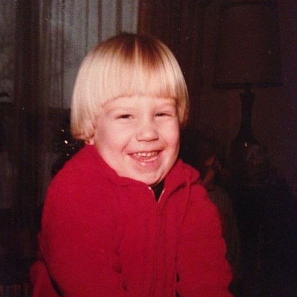 "This is me. I was free to be happy and confident. Free to cut my hair this way by choice cause I felt awesome. I chose to look like Chris Farley and am proud of that. #noapologies #shineyhairdontcare"