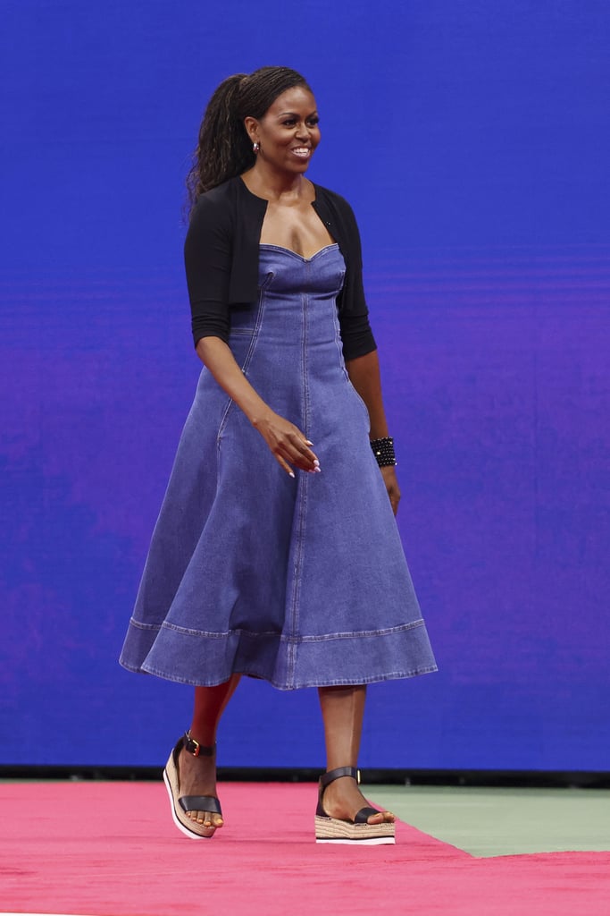 Michelle Obama's Denim Dress at the US Open