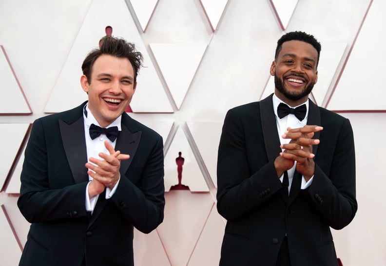 Ben Proudfoot and Kris Bowers at the 2021 Oscars