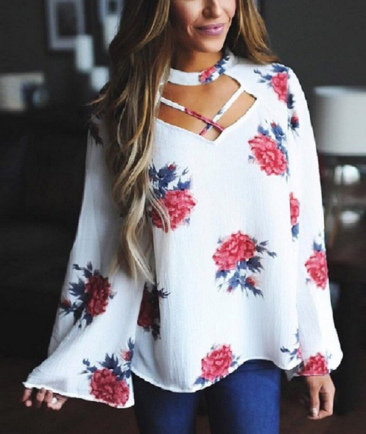 angst killing fryser New Floral Top | These 7 Floral Tops Are Ridiculously Pretty For Spring . .  . and All Under $17 on Amazon | POPSUGAR Fashion Photo 2