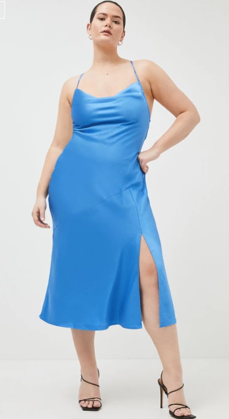 Regencycore Trend: Karen Millen Satin Cowl Slip Dress