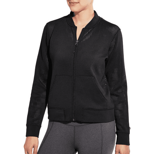CALIA Women's Mesh Bomber Jacket