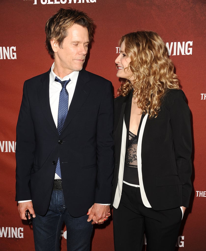 Kevin couldn't take his eyes off of Kyra at the screening for The Following in Hollywood in April 2013.