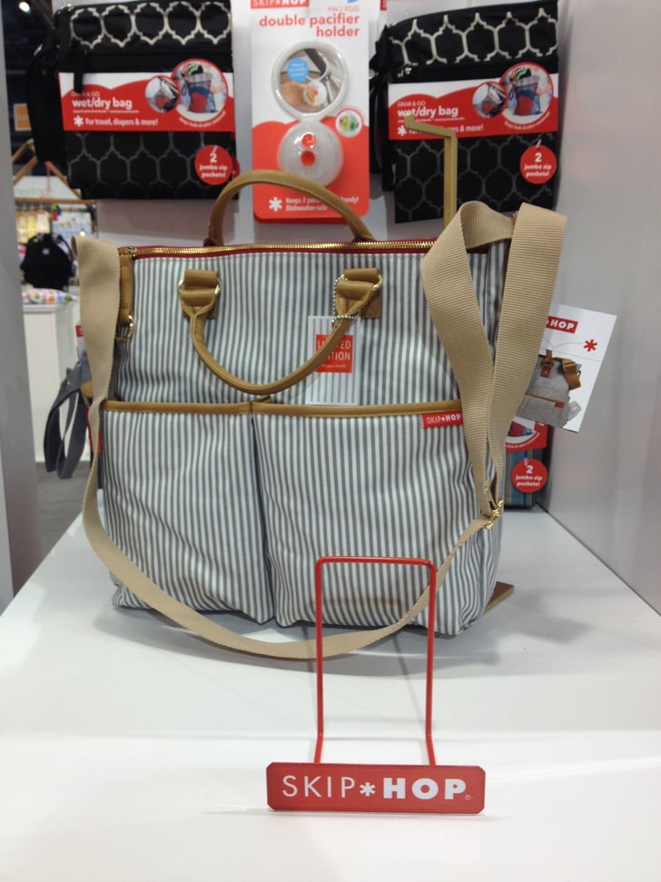 Skip Hop's limitededition luxe French stripe diaper bag is already