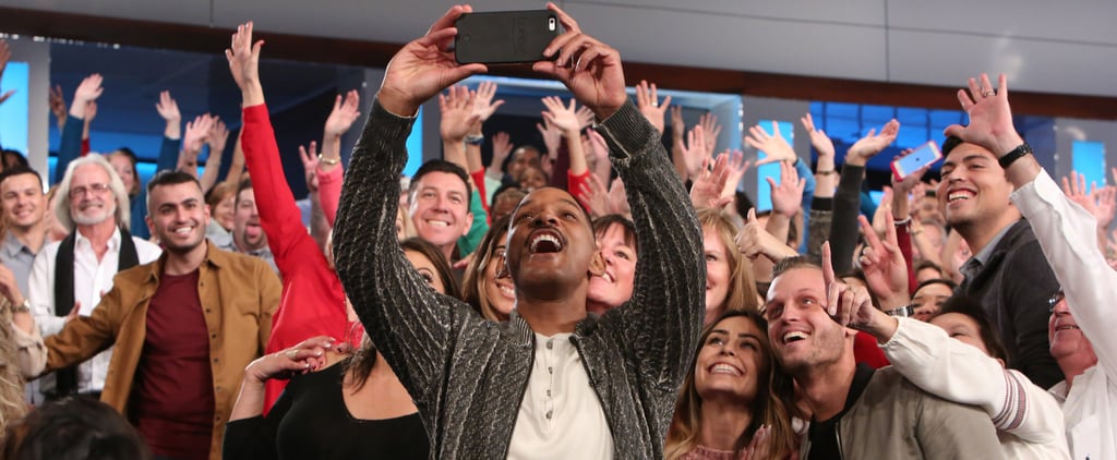 Will Smith Taking Selfies With the Ellen DeGeneres Audience